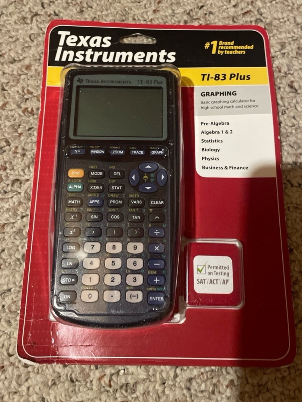 Texas Instruments TI-83 Plus Graphing Calculator - School supplies